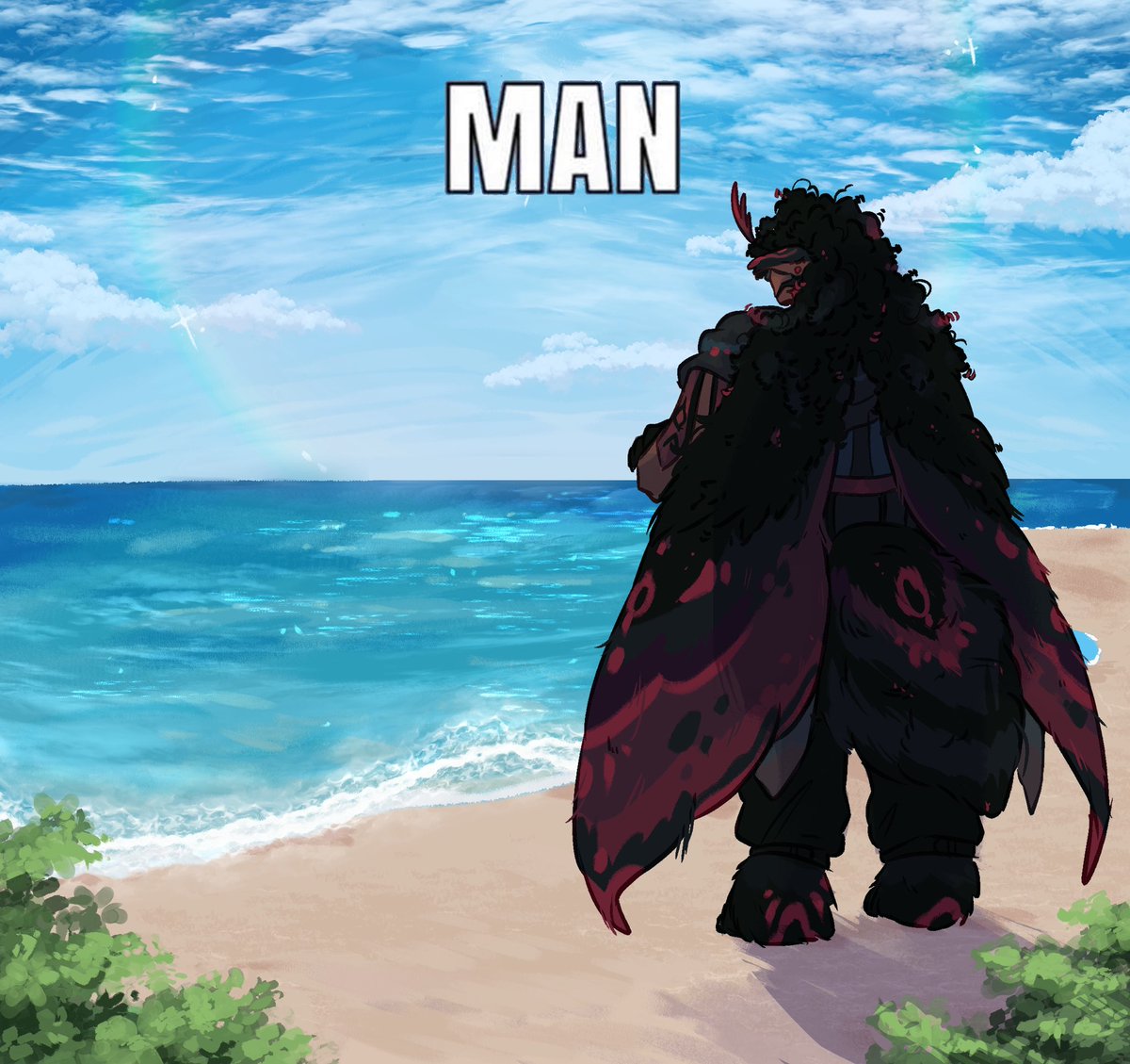 AloursFloor's tweet image. a redraw of a redraw of that stupid horse meme