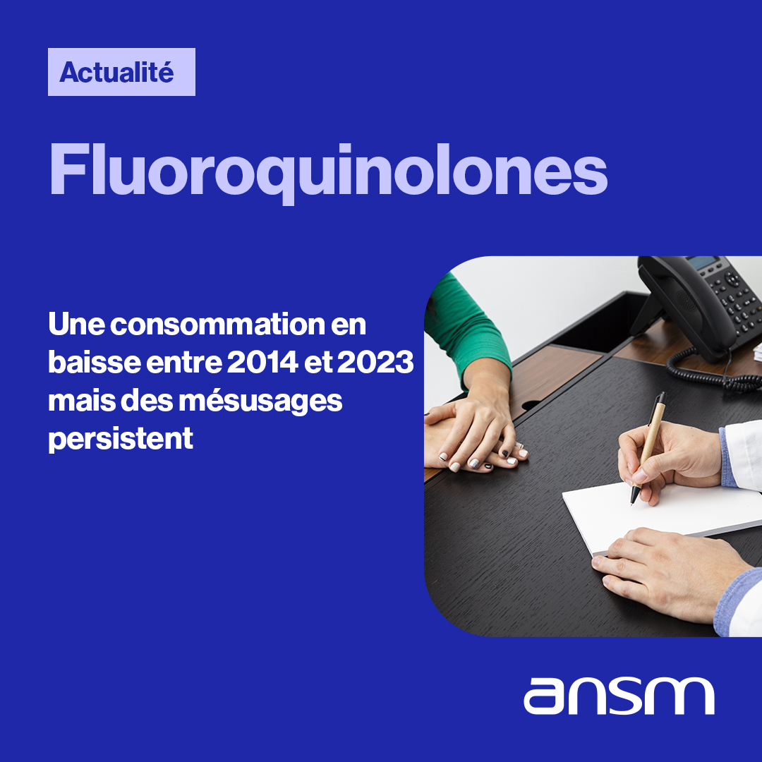 ansm's tweet photo. Fluoroquinolones :  des prescriptions en baisse, encore 2/3 de non conformes en 2023

64 à 65 % des usages non conformes concernent les infections urinaires et prostatiques ( @EPIPHARE )   🚨 

➕ d’infos 👉https://t.co/pspNgmLpBW https://t.co/uk5u8QNl6e