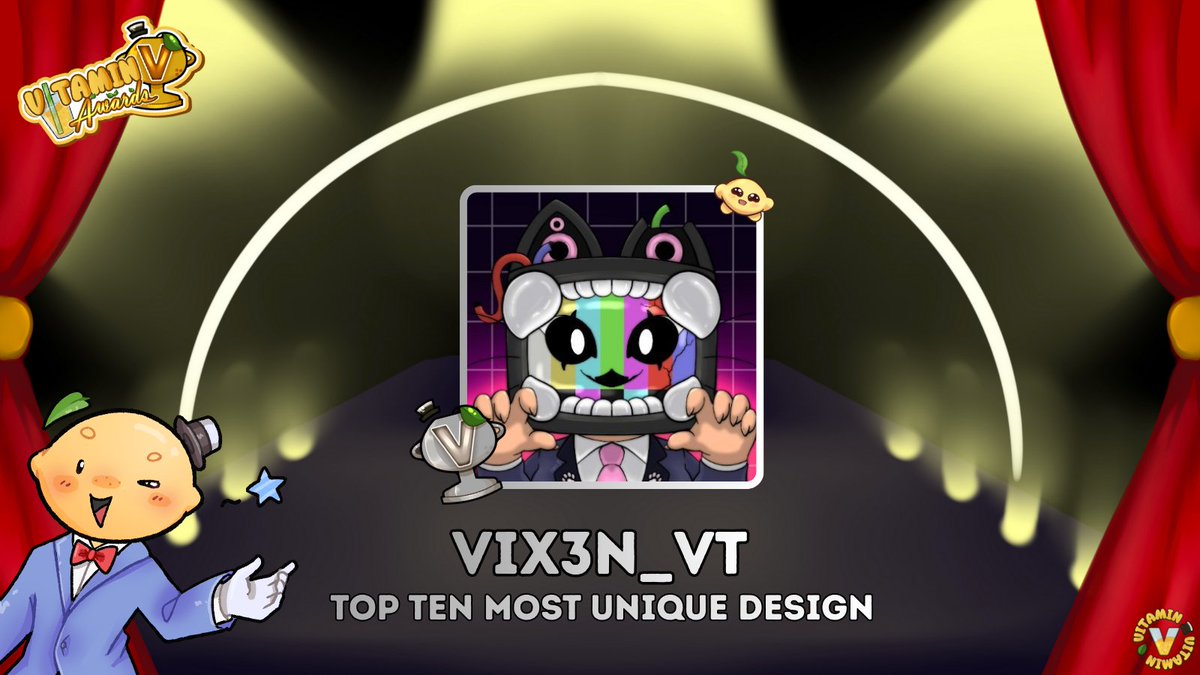 BigPapaLemonTTV's tweet image. ITS TIME TO ANNOUNCE THE TOP TEN FOR EACH CATEGORY! The Vitamin V - Vtuber Awards are so close~ The form will go live in a few hours!  

NEXT IS MOST UNIQUE DESIGN! Bare with me! Theres a lot to cover~ 🧵

- @Vix3n_VT 
- @Northnoed