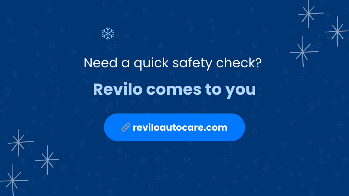 Icy roads ahead—drive with caution ❄️

Clear your windows, check your tire pressure, and leave extra space on the road.

Need a quick winter safety check? Revilo comes to you: reviloautocare.com

Stay safe this winter

#reviloautocare #RoadSafety