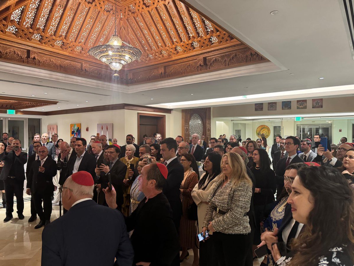 Celebrated in Washington on the occasion of Hanukkah, Morocco’s unique model of pluralism and coexistence was highlighted at a reception I was pleased to host at our Embassy.

Prayers were offered for the preservation and prosperity of His Majesty King Mohammed VI and the Royal