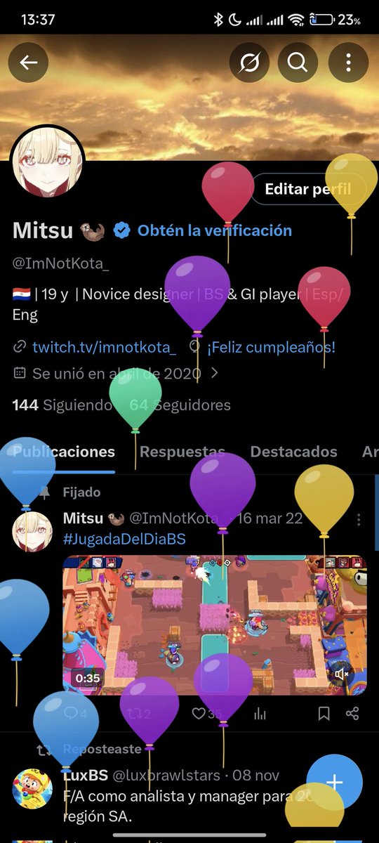 Globitos, toca actualizar bio