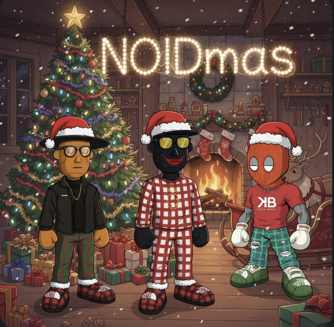 Merry ℕ𝕆𝕀𝔻𝕞𝕒𝕤 Christmas Party Space w/ <a href="/KushlingsNFT/">Kushlings- SOLD OUT</a> 🎄🎉💚

Sunday @ 2pm PST 🦾

Santa NOID will be giving gifts to <a href="/thehumanoids/">The Humanoids</a> <a href="/myBUUMEE/">BUUMEE</a> <a href="/KABOOMBOXES/">KABOOMBOXES 📻💥🔊</a> holders &amp; more! 🎁 🎅

Set your reminder &amp; Join us ⬇️