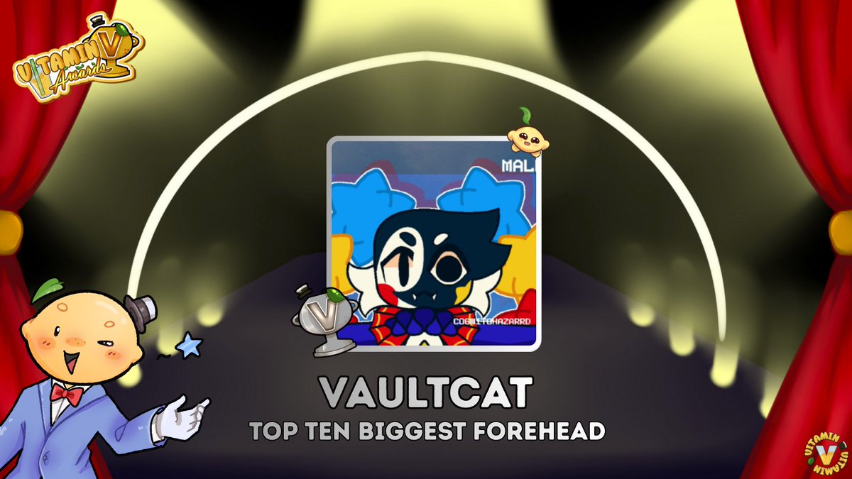 BigPapaLemonTTV's tweet image. ITS TIME TO ANNOUNCE THE TOP TEN FOR EACH CATEGORY! The Vitamin V - Vtuber Awards are so close~ The form will go live in a few hours!  

NEXT IS BIGGEST FOREHEAD! Bare with me! Theres a lot to cover~ 🧵

- Vaultcat
- @PumkinCatNiche