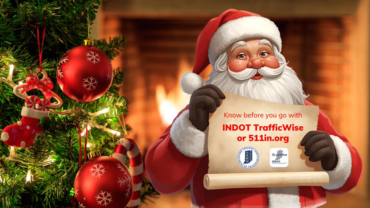 INDOT encourages drivers to be safe, plan ahead, and drive sober this holiday season.

Make sure to download the free TrafficWise app or check 511in.org before leaving for your holiday destination. Learn more: bit.ly/3Y0fEiq