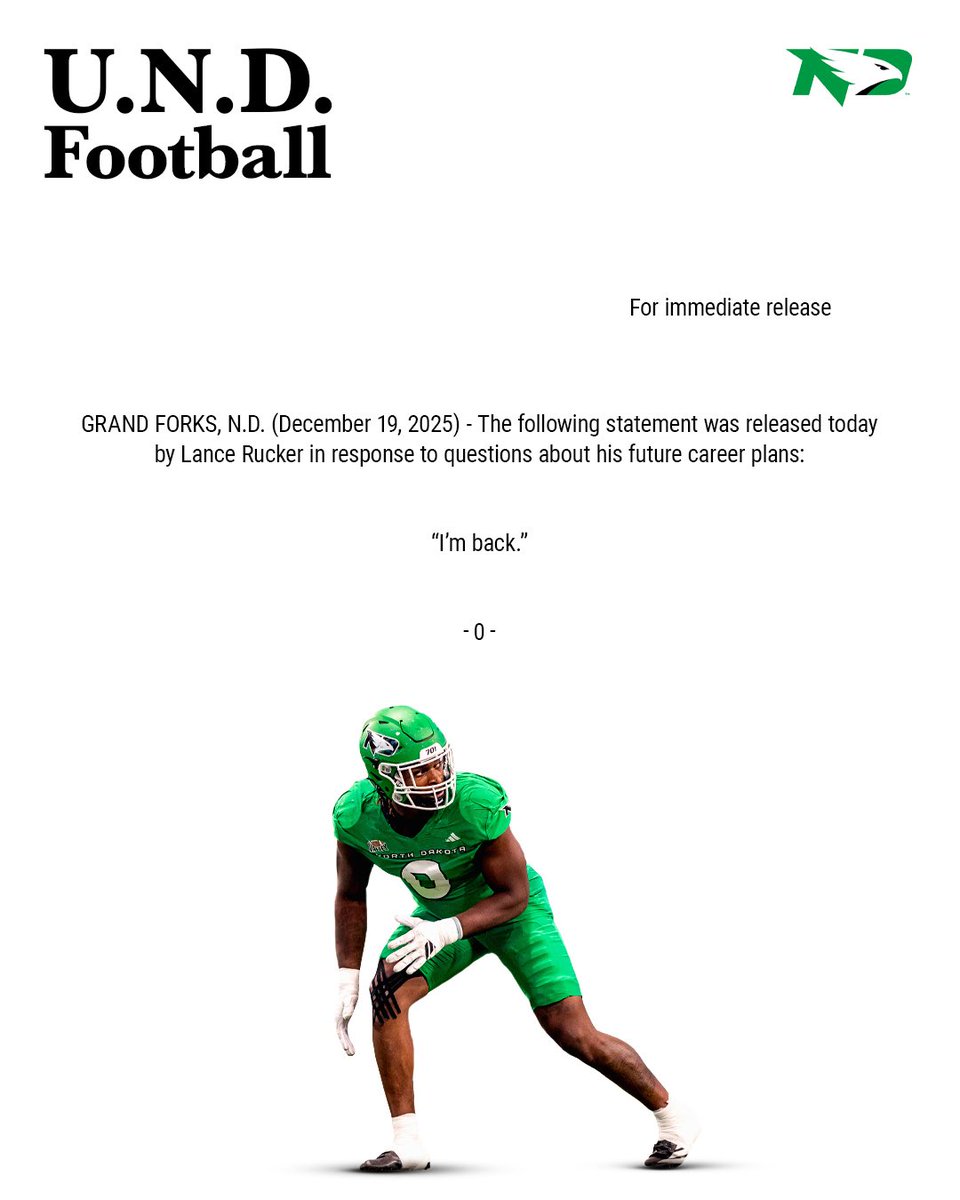 North Dakota Football tweet media
