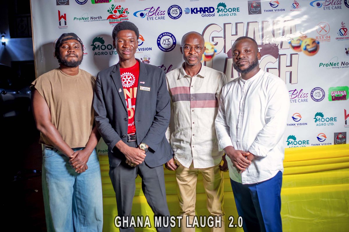 Raykanyiti's tweet image. Ghana Must Laugh Wa Edition 2.0 at the Grand View Hotel was nothing short of fantastic!💫

Indeed Ghana laughed😄 thanks to Bliss Eye Care,the Legendary OB Amponsah and the heroic Lekzy Decomic.

#GhanaMustLaugh
#BlissEyeCare
#WaRocks