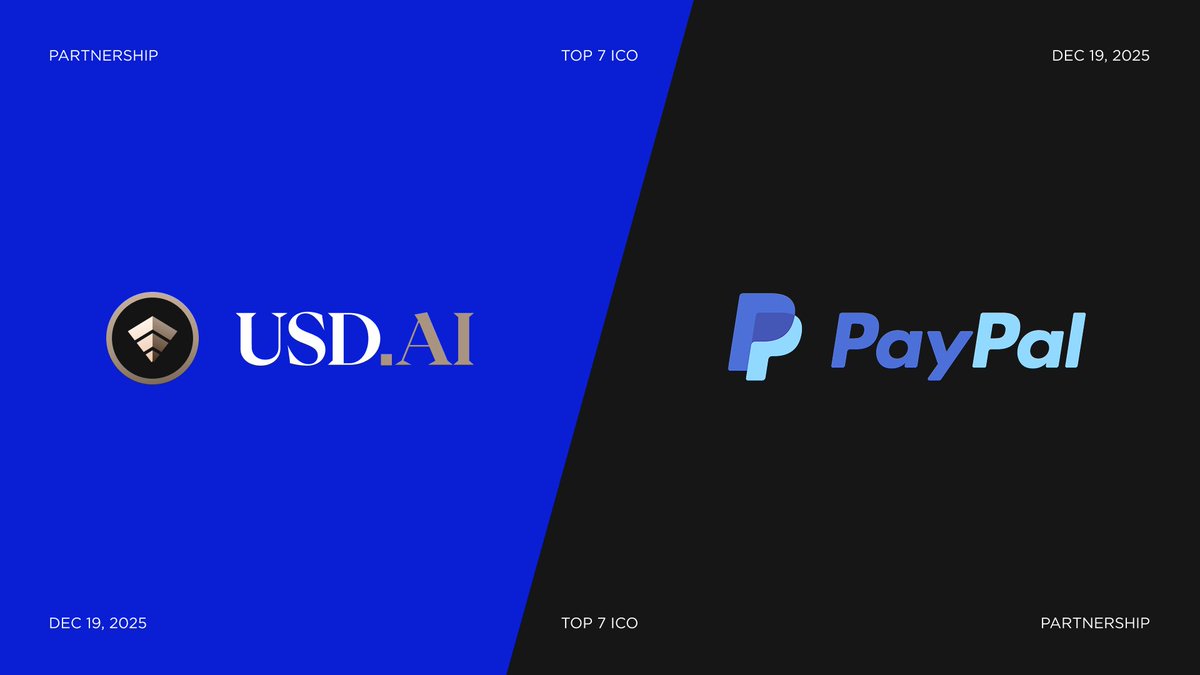 PayPal and USD AI bring PYUSD to AI Infrastructure with $1B Incentive  Program The partnership streamlines how AI companies access liquidity for  GPU purchases and operating expenses. Loans issued by @USDai_Official will