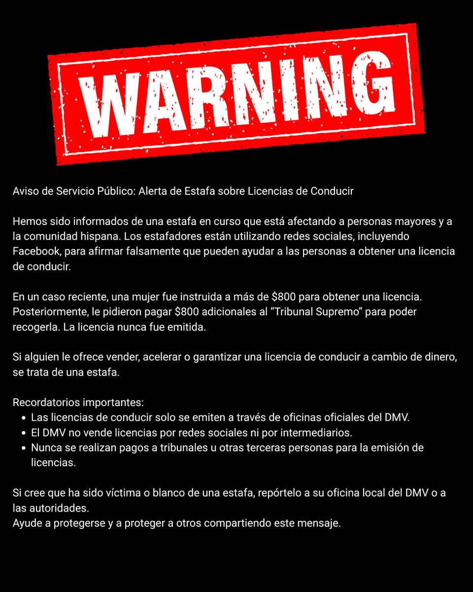 Nevada DMV tweet media