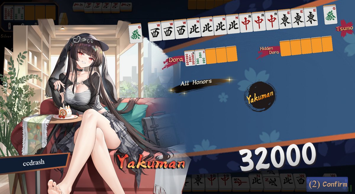 ccdrash's tweet image. 🚨 Yakuman Alert 🚨 Lunch Break Mahjong!