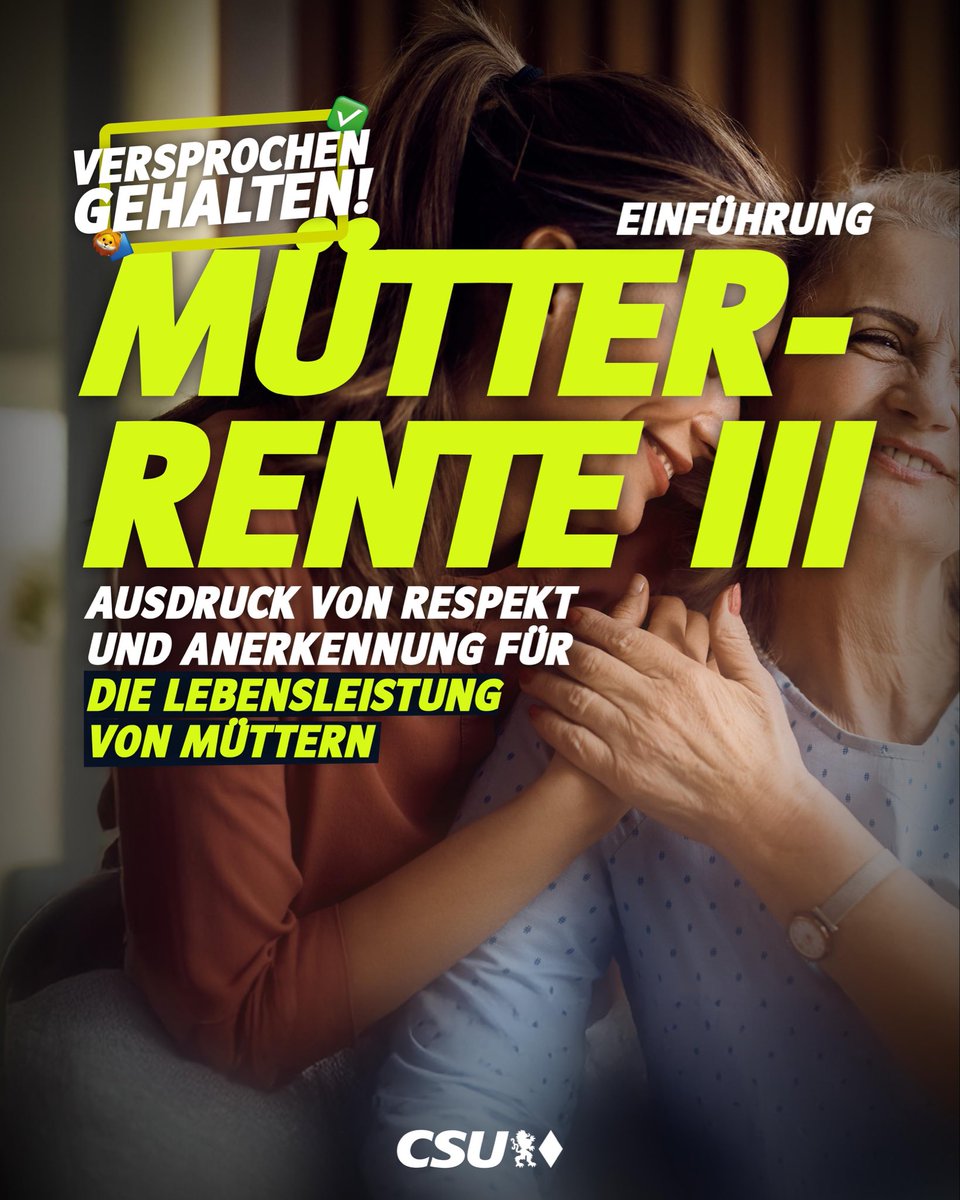 Das Renten-Paket ist Anerkennung von Lebensleistung, aber bietet auch eine Perspektive. Renten sind keine Almosen, die der Staat erteilt. Sie sind Anerkennung der Lebensleistung. Die Stabilisierung des Rentenniveaus ist ein zentraler Beitrag von Sicherheit in unsicheren Zeiten.