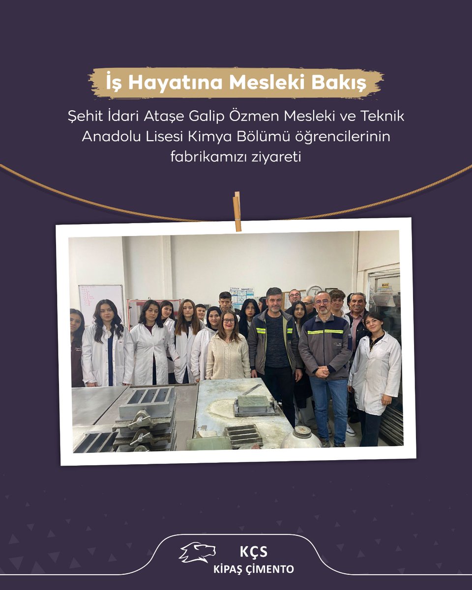 KCSKipasCimento's tweet photo. Öğrencilerin mesleki bilgi ve deneyimlerini artırmak, sektörle uyumlarını güçlendirmek , işletmemizin eğitim kurumları ile olan iş birliğini geliştirmek amacına hizmet etmek  için öğrencileri fabrikamızda büyük bir memnuniyetle ağırladık.

#kcskipascimento #meslekibakıs #isg https://t.co/MrhjUs5MuW