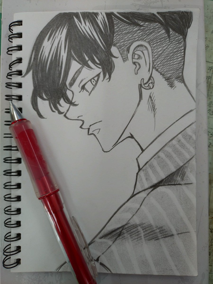 過去絵模写ですが… 千冬おめでとう🎊優しくて真っ直ぐに進む君が好き