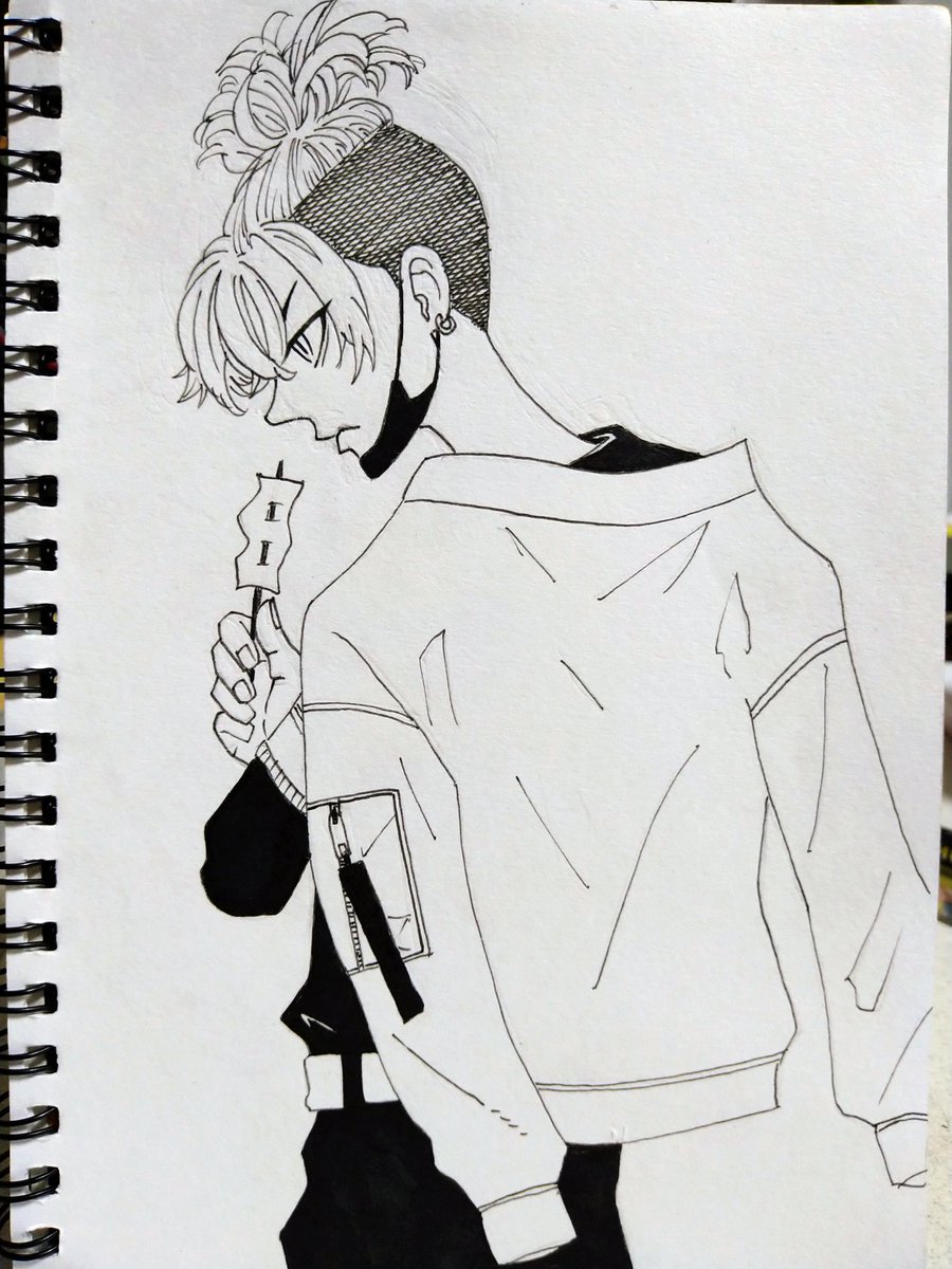 過去絵模写ですが… 千冬おめでとう🎊優しくて真っ直ぐに進む君が好き