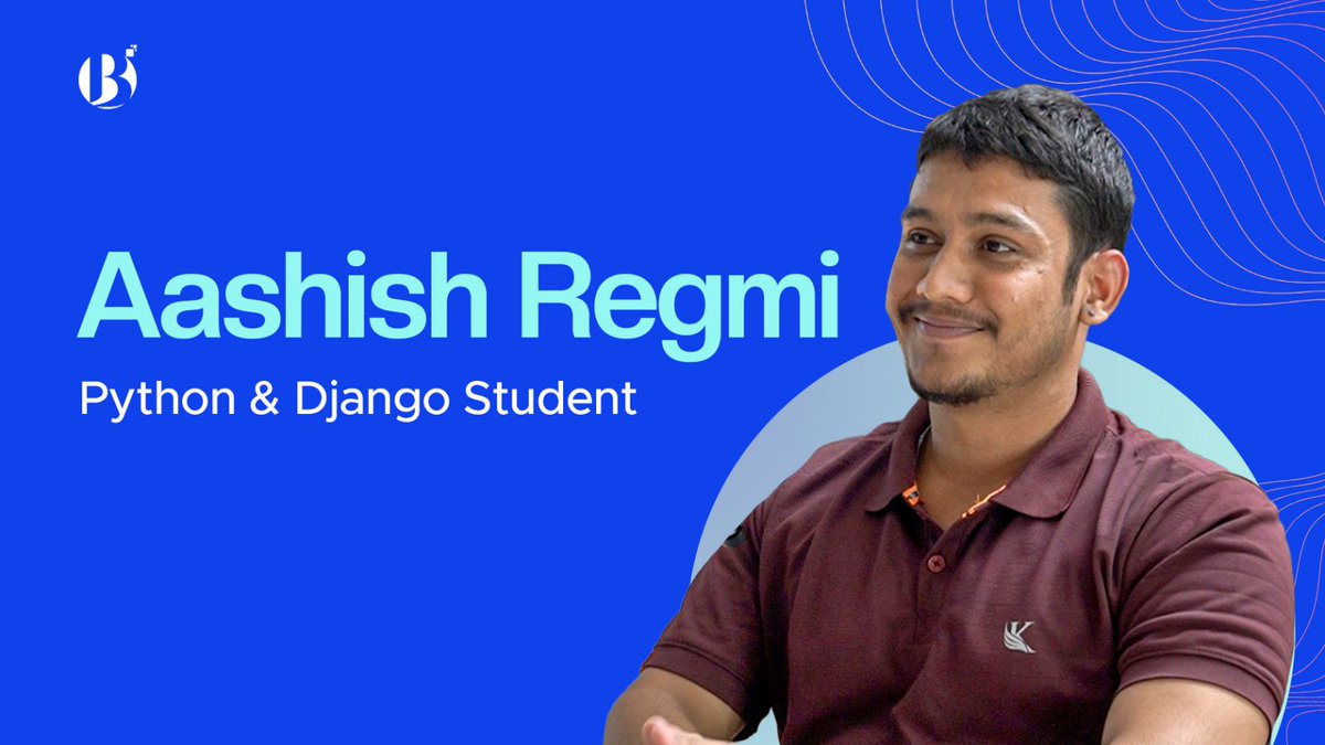 broadwayinfosys's tweet image. Meet Mr. Ashish Regmi, a former student of Python &amp;amp; Django, and a BIM student at Nepal Commerce Campus, who recently completed his internship at Treeleaf Technologies.

Watch the Full Video:
bit.ly/3MLFfZZ
#StudentSuccess #BroadwayInfosys #PythonTraining #DjangoTraining