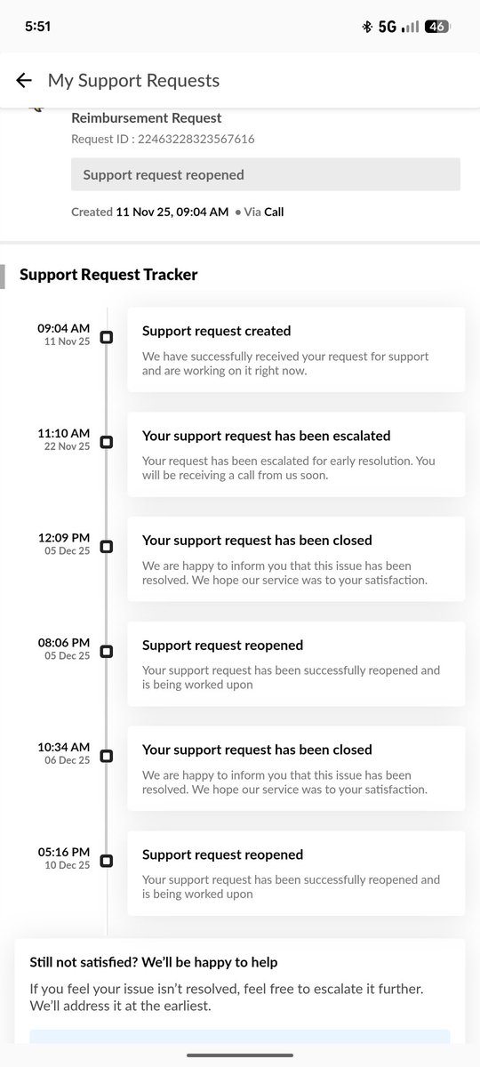 undefinedgerm01's tweet photo. From the past one and a half months @makemytrip team is giving me my refund in 48 hours 👏🏻👏🏻👏🏻👏🏻 https://t.co/Ah9D2PSyG1