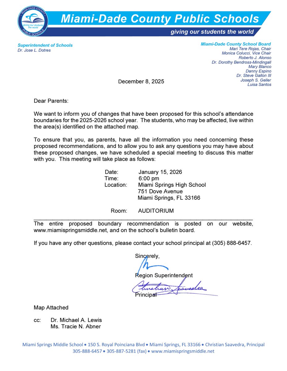 Miami Springs Middle School tweet media