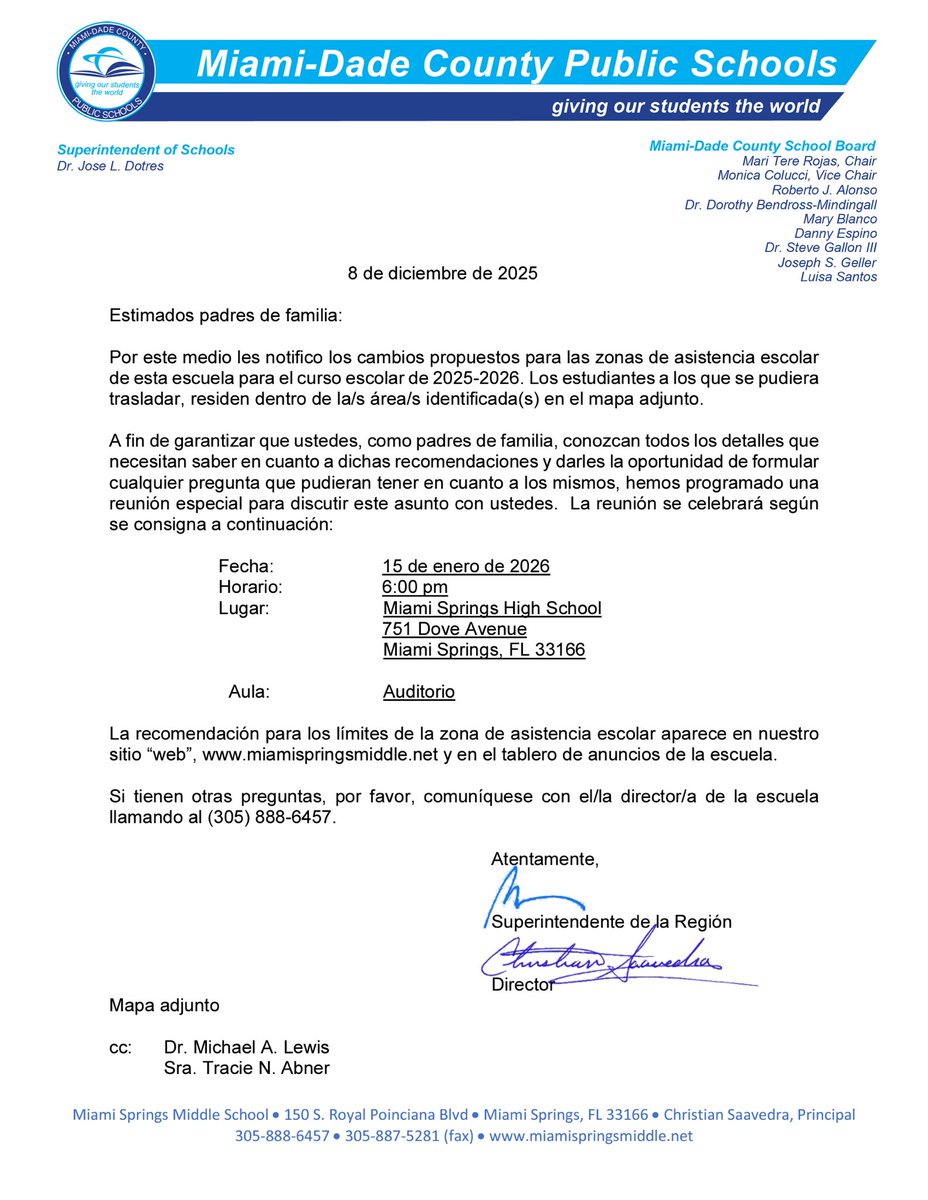 Miami Springs Middle School tweet media