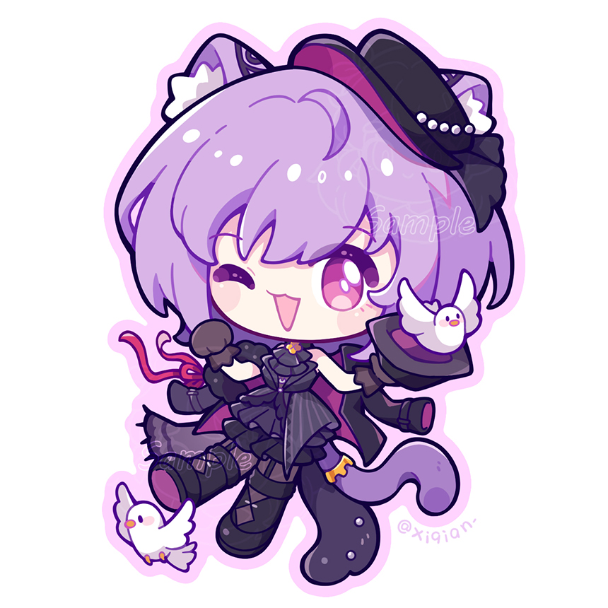 xiqian_'s tweet photo. 喵梦~

#illustration #drawing #cuteart #kawaiiart #AveMujica #祐天寺若麦 #祐天寺にゃむ #Arknights https://t.co/LW5bK6cmSJ