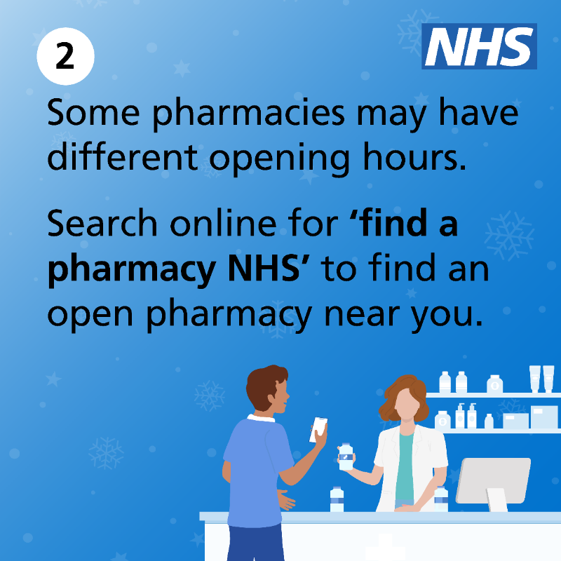 NHSuk's tweet photo. Make sure you’re prepared this bank holiday – order your repeat prescriptions in plenty of time, and check the opening hours of your local services.

If you need urgent help, call 111 or visit NHS 111 online.

➡️ https://t.co/hY60eMNybS