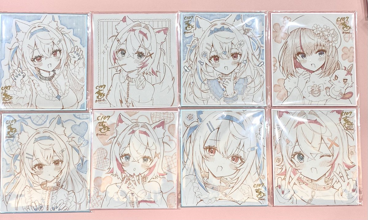 C107 初の直筆色紙です！ もしかしたらまだ増えるかもしれないし増え