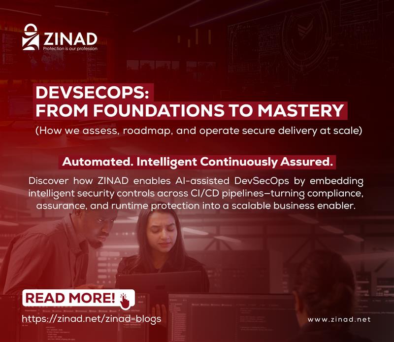 At ZINAD, we help organizations advance DevSecOps with AI-assisted, automated security embedded into delivery—not as a gate, but as an enabler.

 Read the full blog:  
zinad.net/assets/pdf/ZIN… 

 #ZINAD #DevSecOps #AI #Automation #OWASP #CyberSecurity