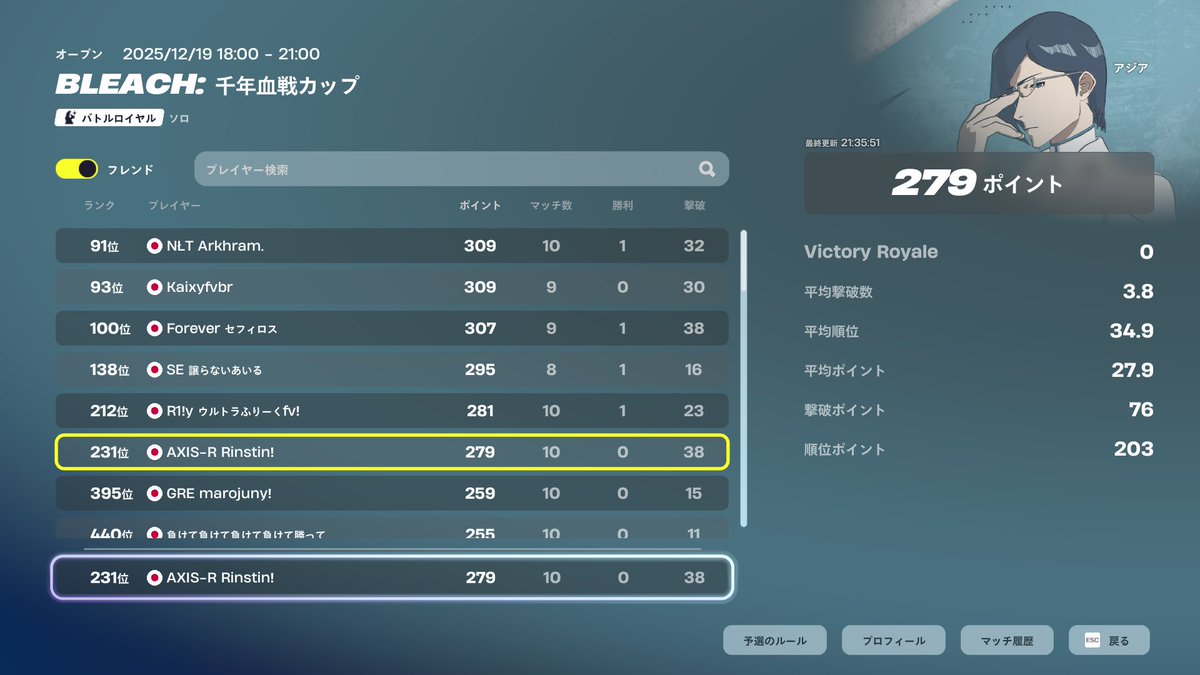 rincyfnbr_'s tweet image. 落ちたと思ったらスキンゲットしてた笑あぶな ＃Axs_JP