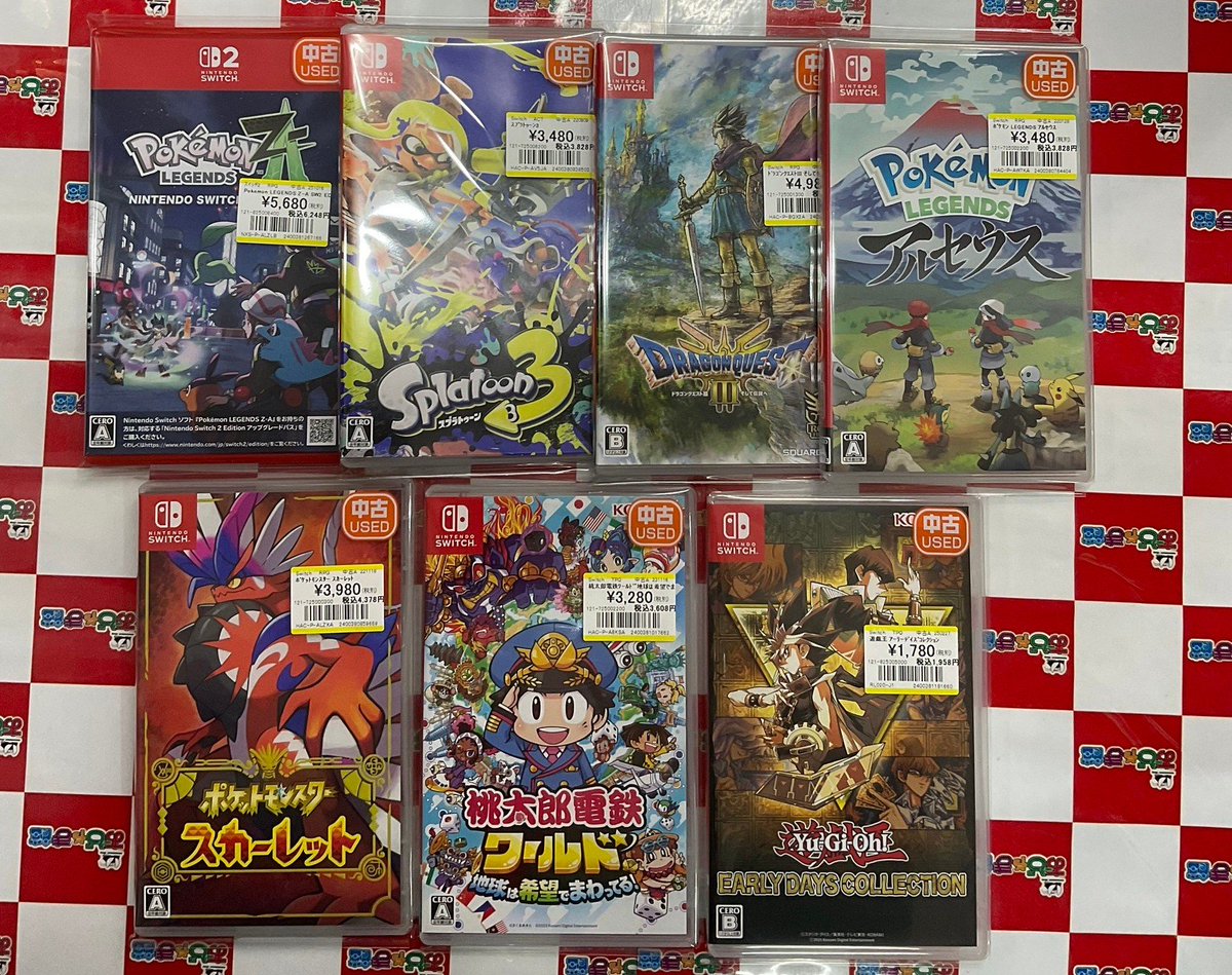 Switch2 #Switch ソフト お買取りいたしました✨ ポケモンZ-A、スプラ