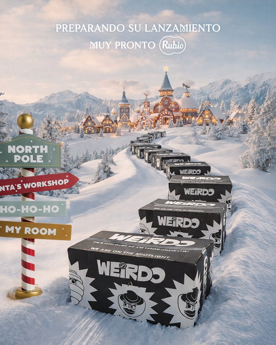 🎄❄️ Preparando su lanzamiento.
Muy pronto, algo grande empieza su camino.

Desde el Polo Norte directo a donde tiene que estar:
en el centro de todas las miradas, un producto que no piensa pasar desapercibido 👀✨

#patatasrubio #snacks #chips #inessence #rubiochips #weirdo