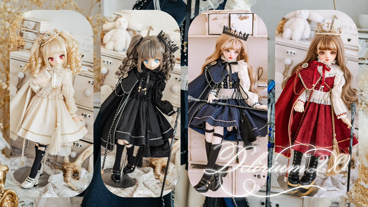 SERIES OF🎷【 Delirium2.0 】

💛S：1/4 girl &amp; boy
💚M：1/3 girl &amp; boy
💙L：1/3 boy（62～70cm）

RT+フォロー💟
1名様に新作をプレゼント

予約通販期間:
2025-12-20(土)21:00~2026-01-04(日) 23:59

Oversea： psycho-lab.jp 

日本国内ショップ:   psycho-lab.booth.pm