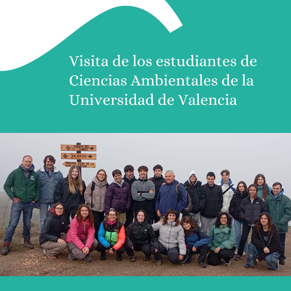 RVCabriel's tweet photo. 🌿📷 Estudiantes de 4º de Ciencias Ambientales (Universitat de València) han visitado la Reserva de la Biosfera Valle del Cabriel para conocer de primera mano la gestión de espacios protegidos y los trabajos de rehabilitación del proyecto #SilvaAqua de la
@FBiodiversidad https://t.co/gyDV5oyEMQ