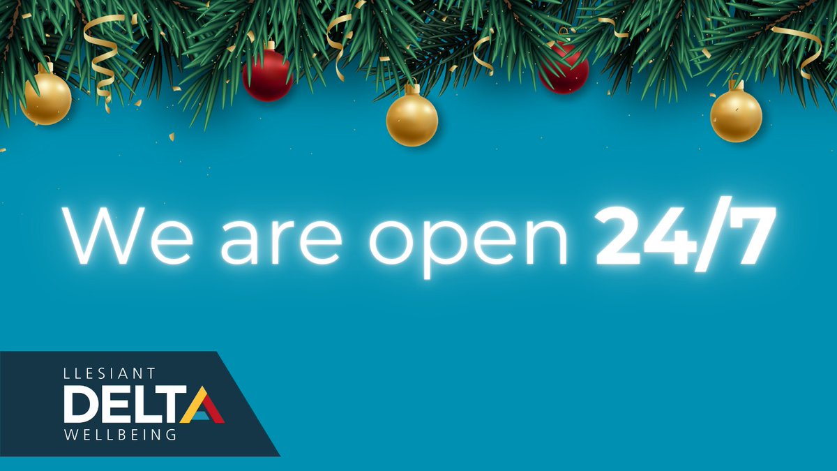 DeltaWellbeing's tweet image. We’re open throughout Christmas Day and Boxing Day.
Our Monitoring Centre and Emergency Response Team are available 24/7 to support you whenever you need us.

📞 Call us on 0300 333 2222
💻 Or complete our online out-of-hours emergency form ➡️ bit.ly/3voizGC