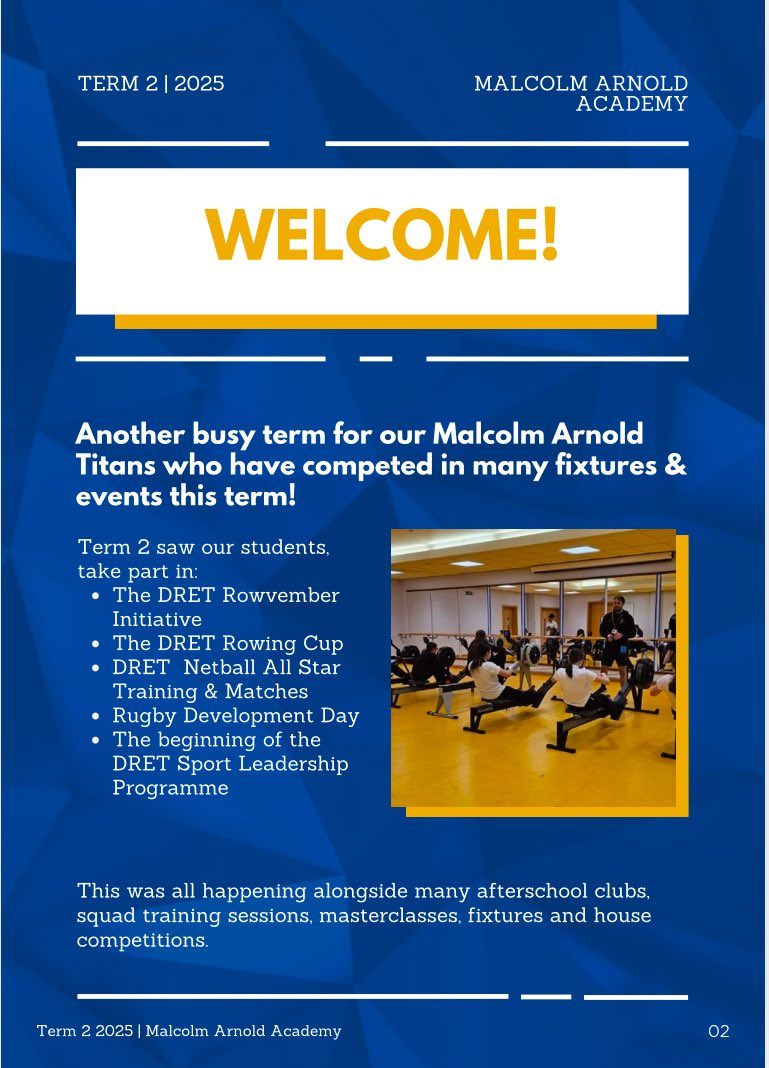 MAAcademySport's tweet image. Sports Newsletter for Term 2! @DRETsport #teammaa