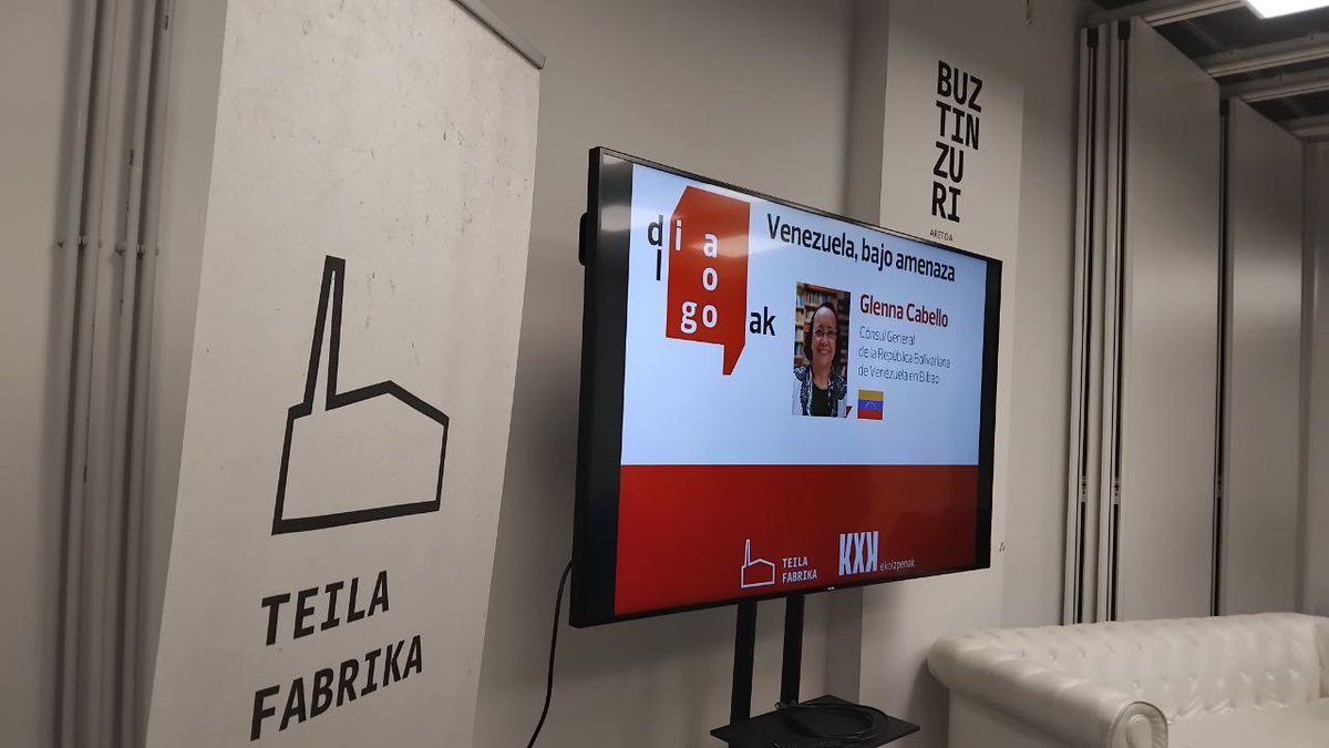 ￼#18Diciembre 

Charla “Venezuela bajo amenaza” reflexiones sobre la agresión imperialista 

➡️ En el marco del Ciclo “Dialogoak” en <a href="/TeilaFabrika/">Teila Fabrika</a>  

✅¿Cómo está resistiendo 🇻🇪? 
✅¿Implicaciones de la agresión imperialista❌? 
✅¿Por qué defender la Revolución Bolivariana✊🏽?