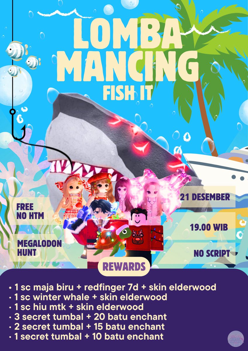 FISH IT FESS ‼️ WTT CANTUMIN UNAME tweet media