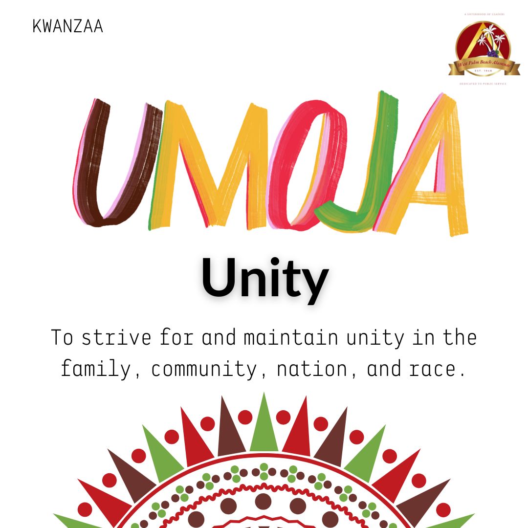 wpbdst's tweet image. Let’s celebrate Kwanzaa! A time to honor heritage, embrace community, and reflect on the seven powerful principles that guide us toward unity, purpose, and growth.
Umoja: Together we are stronger. Let’s celebrate the power of unity and community this Kwanzaa. 
#WPBDST #TakeFlight