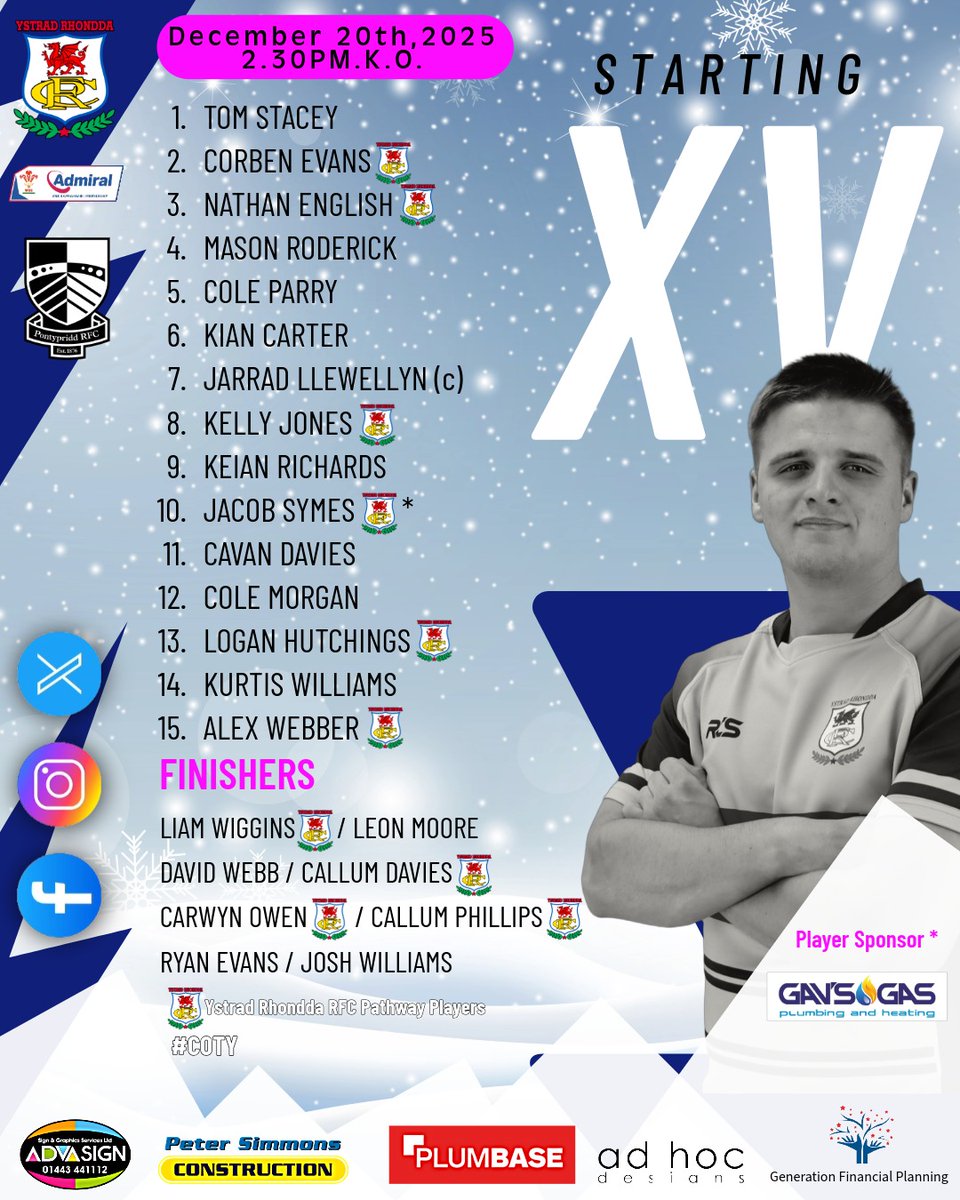 YSTRAD RHONDDA RFC tweet media