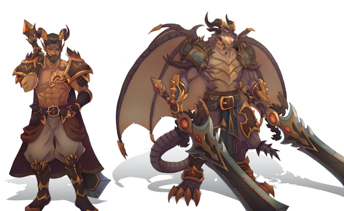 bluezald's tweet photo. another set of Dracthy characters I did for Louve 

#warcraft #wowart #fantasyart #digitalart  #artcommissions https://t.co/oNx69zXGrO