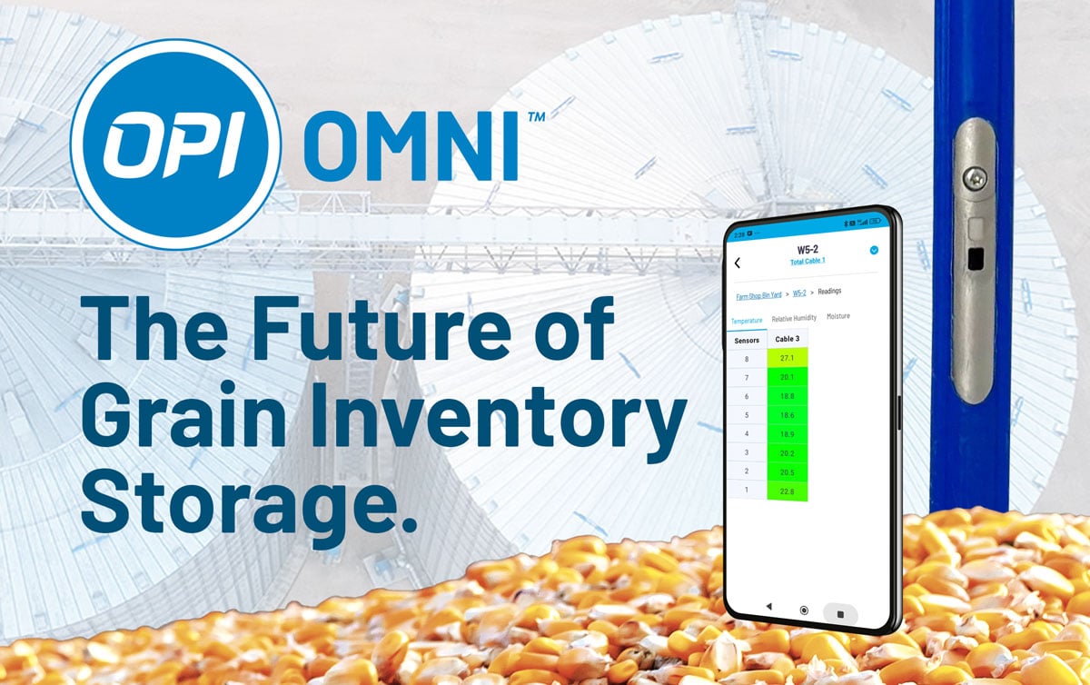 OPIAgSolutions's tweet image. OPI OMNI is the 3-in-1 cable that combines grain inventory level, temperature and moisture sensing into a single rugged cable. Tap into real-time, actionable data! More here: hubs.ly/Q03YGlhh0 
#ZeroEntry #GrainSafety #OPISystems #OMNICable #FarmTech #OMNI