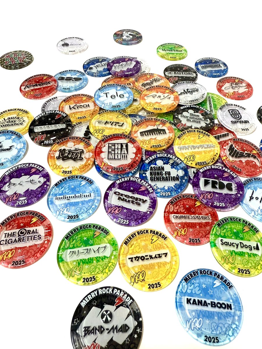 MERRYROCKPARADE 2025ラッキーガチャ MERRY ROCK PARADE 2025 @merryrockparade ラッキーコインガチャの