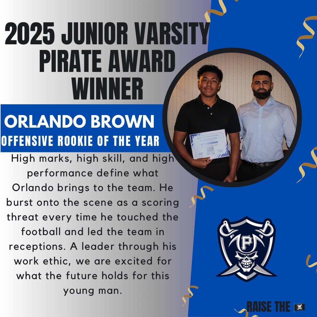 GP_Football's tweet image. Last day of school before the break and our last rookie of the year.  Get to know Orlando! Raise the 🏴‍☠️🎄