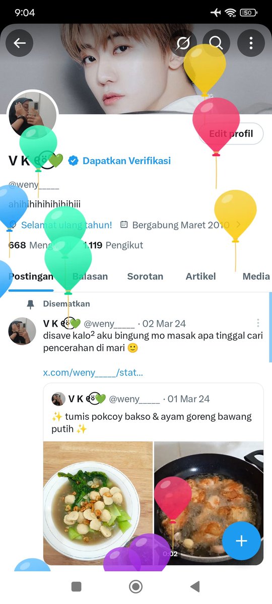 selamat menua diri ini ❣️