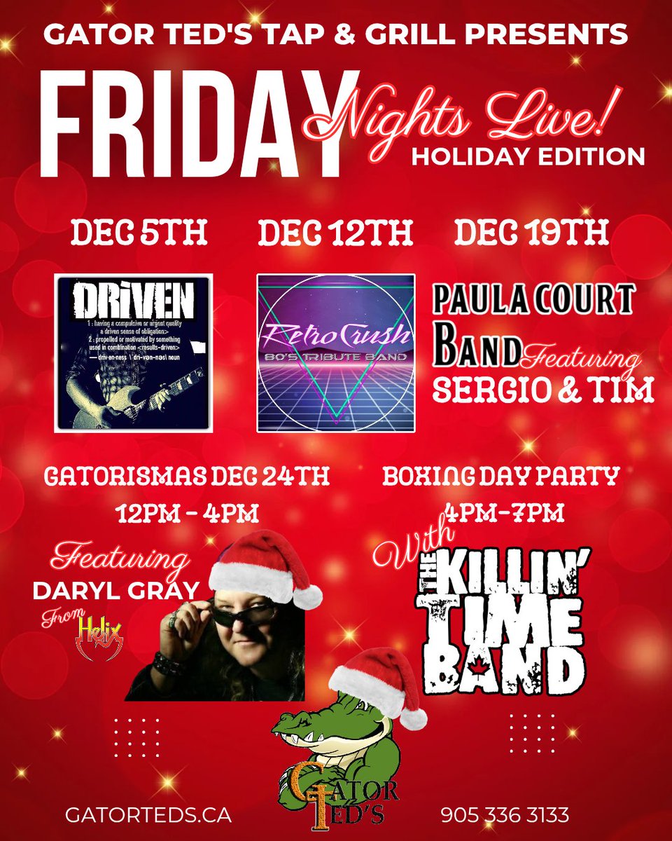 🌲Join us to kick off the Holidays with local super group The Paula Court Band tonight at 7:30! Come on by and get in the festive spirit with great food and a great night of music with friends &amp; family! 🎶 #FridayNightMusicLive #weekendvibes#holidays