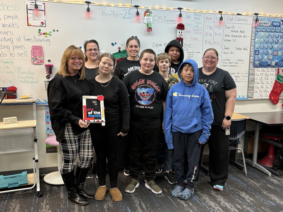 Congratulations to <a href="/Kirn_MS/">Kirn Middle School</a> Lynx of the Month, Michele Monzu! Thank you for all you do in supporting our students, both academically and social emotionally. We appreciate you! #theLYNXway
