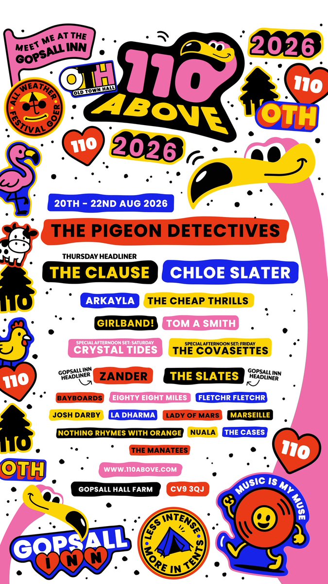 ladharmaband's tweet photo. We’re playing 110 Above Festival 2026 🧡
20–22 August • Leicestershire
New music, great crowd
@110Above
#110Above #110Above2026 #IndiesSecretFestival
#UKMusic #LiveMusic #IndieMusic #MidlandsMusic https://t.co/KoFZ7VJeEY