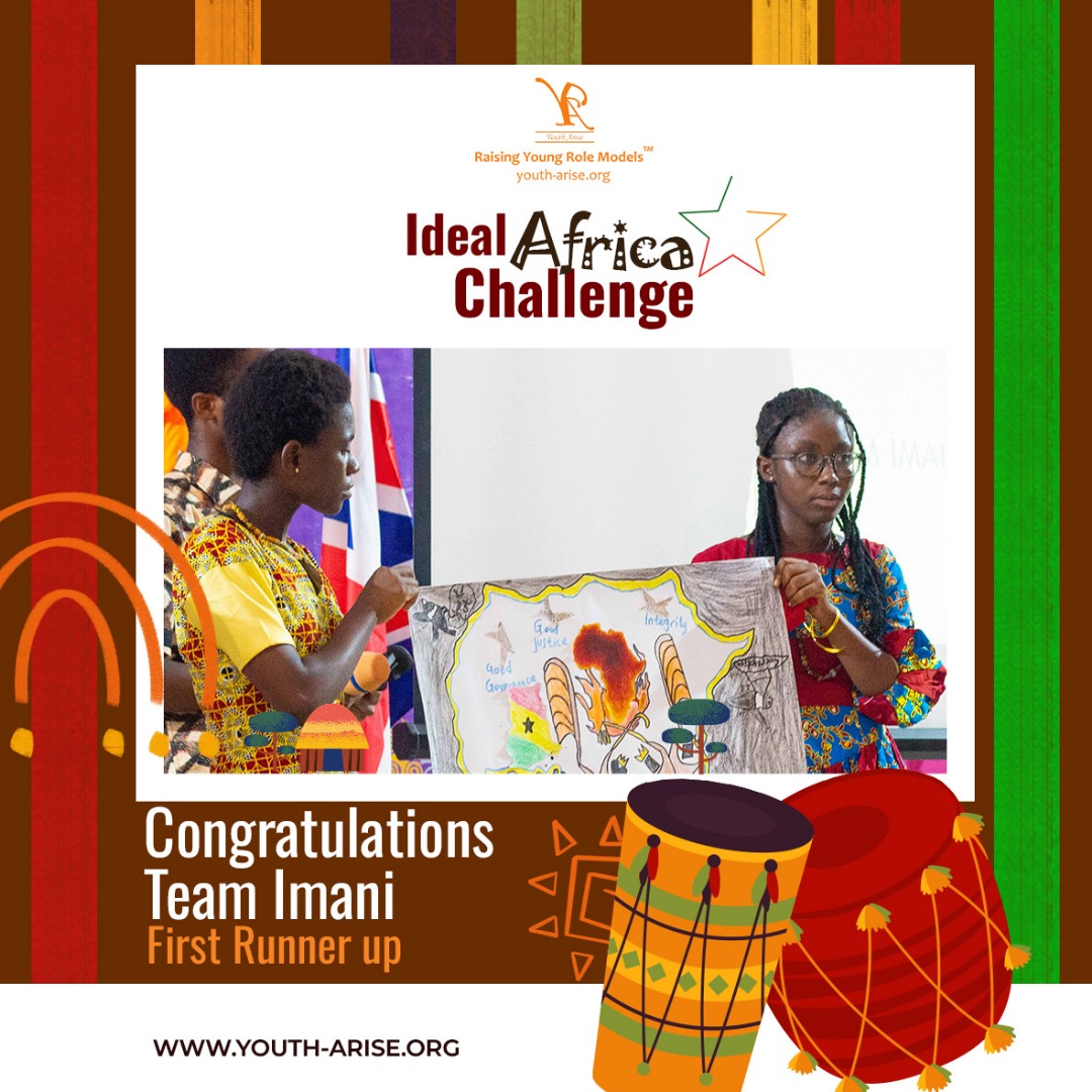 Amazing work, Team Imani! 🎉✨
You showed impressive dedication in the Ideal Africa Challenge 2025. During the Legacy Weekend finals, you delivered a strong and thoughtful presentation and emerged as the First Runner-Up. 
Congratulations! 👏🏽🌍