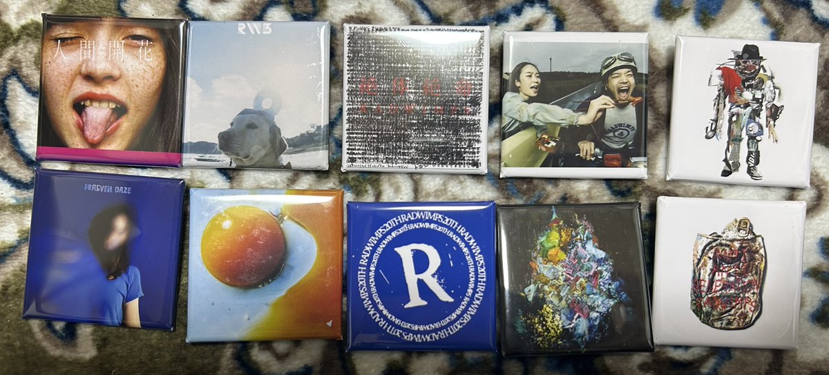 缶バッジコンプリートできました！ ╰(*´︶`*)╯ #RADWIMPS