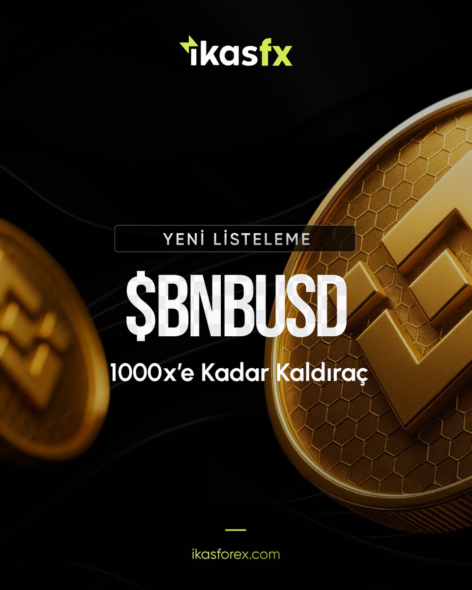 🔥 Yeni Listeleme!

IkasFX, $BNBUSD listelemesini duyurmaktan memnuniyet duyar.

⚡Kripto paralarda anında, sorunsuz ve fee’siz işlem yapın.
⚡ Hızlı, güçlü, profesyonel trading deneyimi.
⚡ 7/24 anında destek
📊 Kaldıraç 1000x’e kadar

Şimdi işlem yap 👉 my.ikasfx.com/tr/register