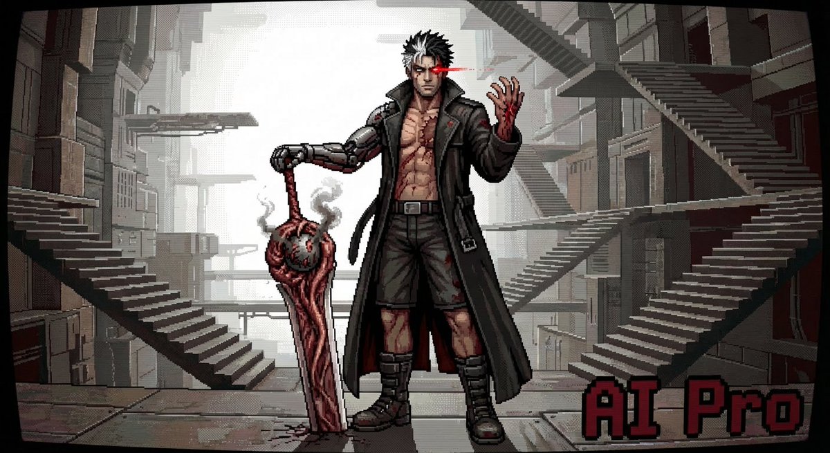 AIProComissions's tweet image. He has been wandering this place for a long time. Forgot his name and only know how to survive the Horrors.
#AIart #AIイラスト #gemini_art