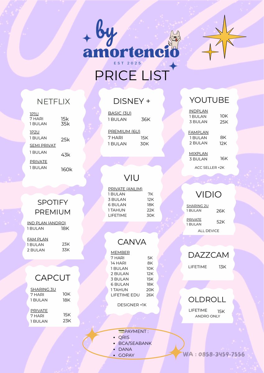 𑣲 by amortencio—jual, netflix, capcut, spotify tweet media